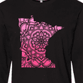 thumbnail image 4 of Inktastic Minnesota Silhouette Mandala Long Sleeve T-Shirt, 4 of 5