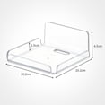 thumbnail image 2 of Camera Bracket Camera Storage Shelf Versatile Wall Mount Set 2pcs Transparent Camera Storage Holders Corner Shelf Sturdy, 2 of 5