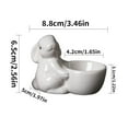 thumbnail image 3 of Ceramic Egg Holder for Soft Boiled Eggs, 8.8cm x 6.5cm x 5cm, Cute Rabbit Shape, Decorative, 3 of 8