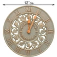 thumbnail image 3 of Whitehall Ivy Silhouette Clock, Copper Verdi, 12" dia., 3 of 3