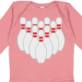 thumbnail image 4 of Inktastic Ten Pins for Bowling Boys or Girls Long Sleeve Baby Bodysuit, 4 of 5