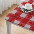 thumbnail image 4 of HAOXIT Checkered Rectangle Tablecloth - Waterproof Table Cloth Stain Resistant Washable Table Cover for Picnic/Camping/Outdoor - Red and White 36*36, 4 of 7