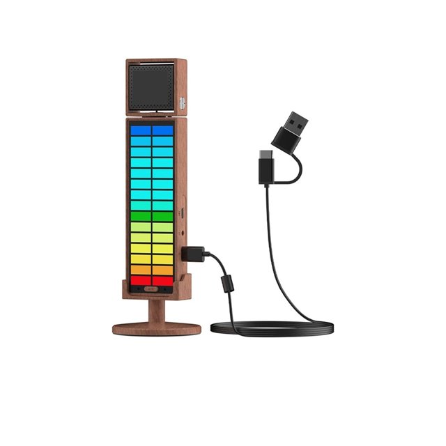 Microphone USB à Condensateur Cardioïde UMI RVB pour PC, Portable, Téléphone Intelligent, Facile à Utiliser