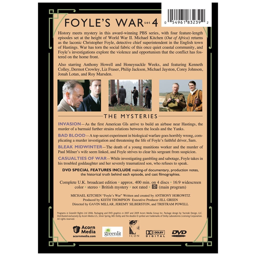 Foyle's War: Set 4 (DVD) - Walmart.com