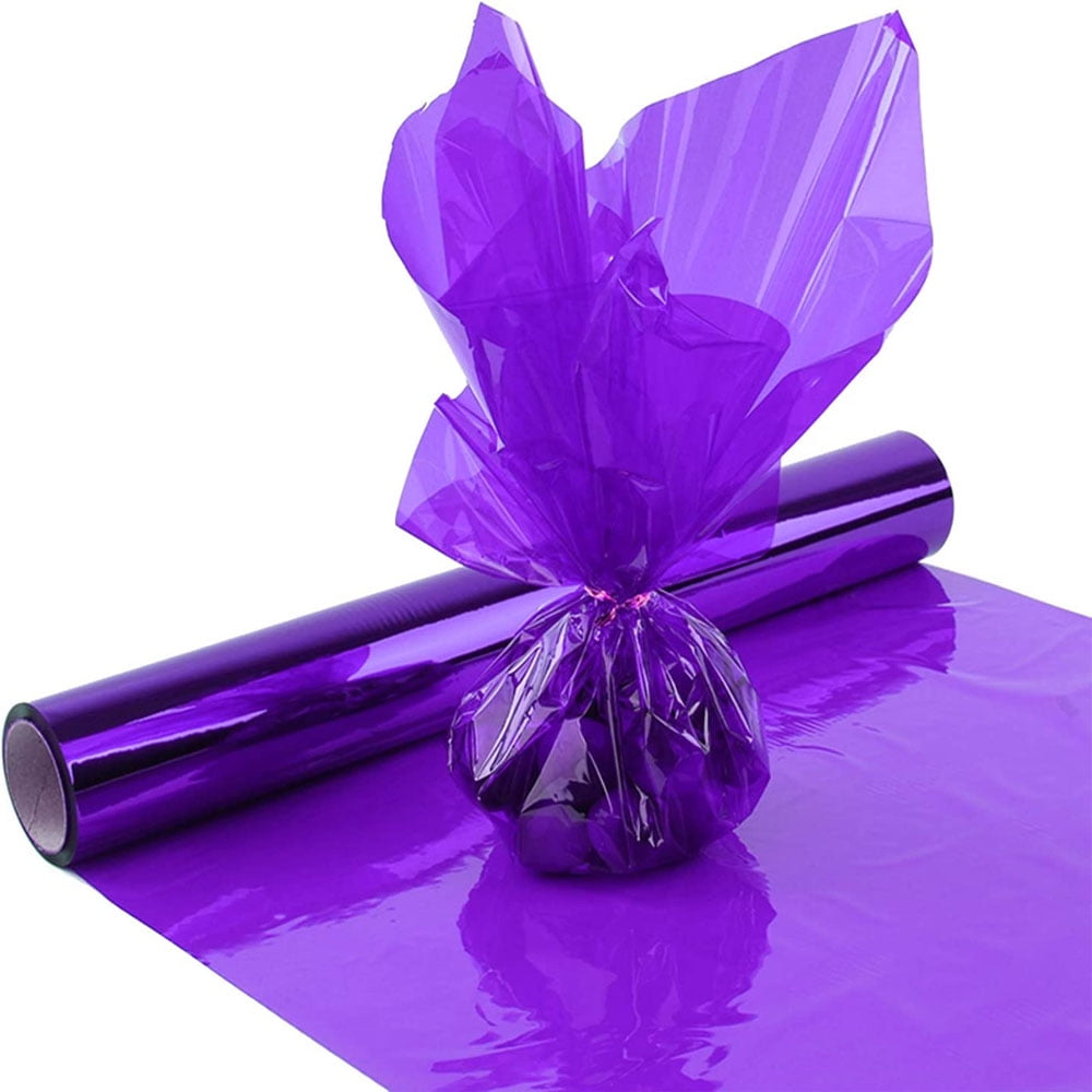 MesaSe Easter Cellophane Wrap Roll, Translucent Cellophane Wrapping