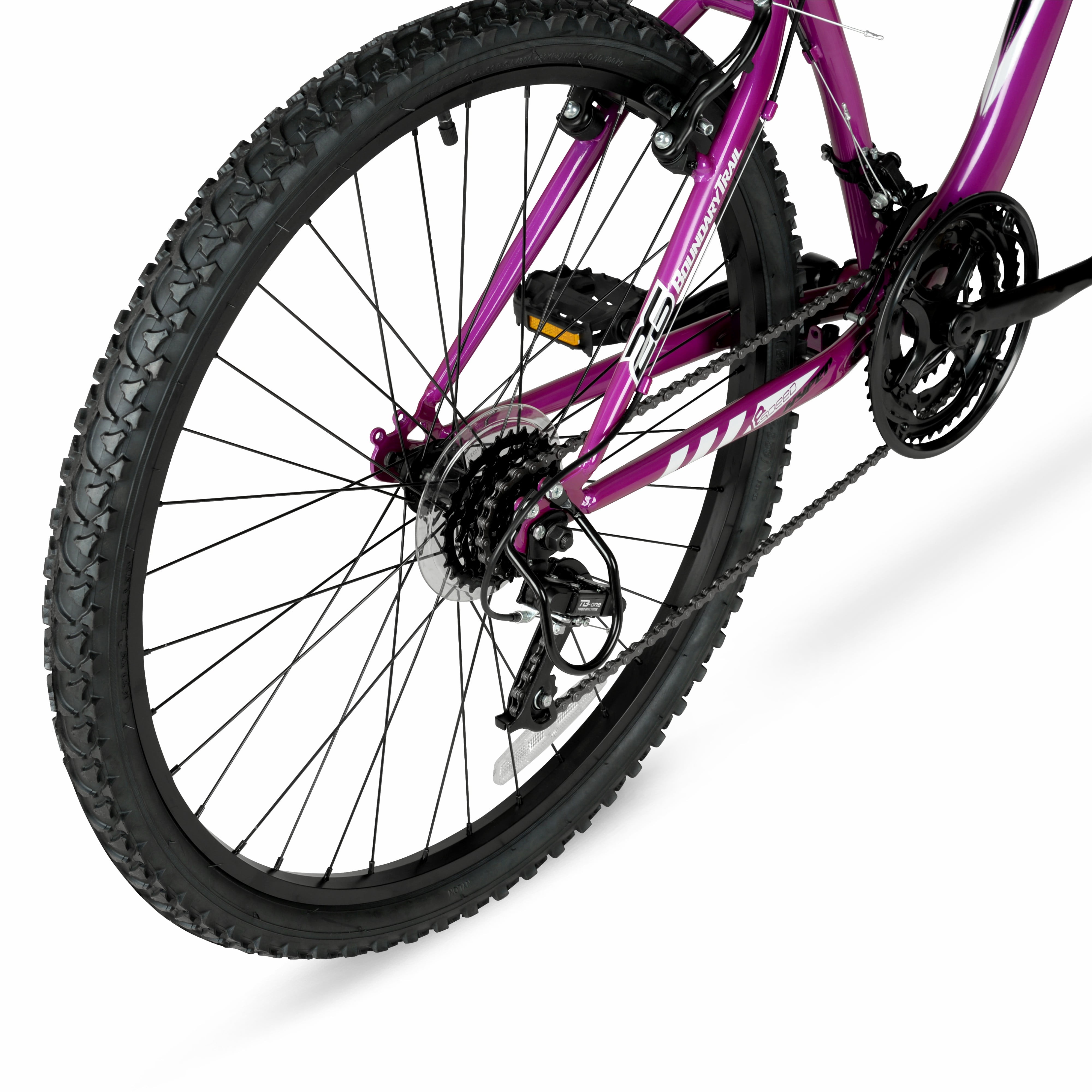 Hyper Bicycles 26” Lady’s Boundary Mountain Bike, Purple