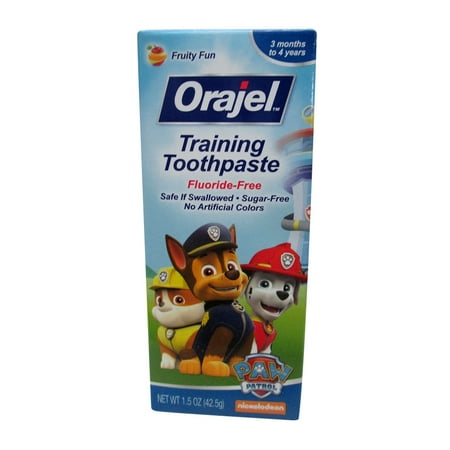 - Orajel Toddler Training Toothpaste For Cleaner Teeth, Tooty Fruity - 1.5 Oz, 2 Pack