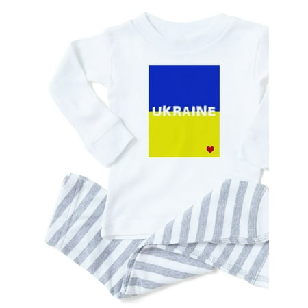 

CafePress - Ukraine Heart Pajamas - Toddler Long Sleeve Pajama set