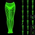 thumbnail image 4 of TBKOMH Glow In The Dark Fishnets Halloween Stockings Rave Clothes High Waist Tights Party Stocking for Women, Costume Halloween Cospaly, Versatile, Stretchy, Non-Itchy, Great Fit, 4 of 4