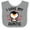 Heather and White, variant on Inktastic I Love My Auntie with Cute Penguin and Hearts Girls Baby Bib