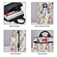 thumbnail image 4 of Naloa Lilies Flowers Print Lightweight DayBackpack Suitable for school, work, shopping, travel, etc., 4 of 5