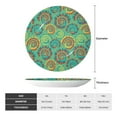 thumbnail image 2 of Daiia Colourful Tie Dye Printed Pattern Ceramic Plate Dinner Plates Bone China Decorative Plates with Display Stand Art Ceramic Ornaments for Wall Hanging Decoration-7in, 2 of 6