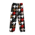 thumbnail image 5 of Disketp Houndstooth Green Red Men'S Pajama Pants - Ultra Soft Fleece Sleep And Lounge Pants (Size: S-Xxl), 5 of 9