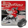 3dRose Read American Cycling Cycle Trade Puc Co. Philadelphia Vintage Bicycle Magazine, Mouse Pad, 8 by 8 inches