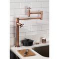 thumbnail image 3 of Kingston Brass KS870ZXAC Millennium Deck Mount Pot Filler Faucet, Antique Copper, 3 of 8