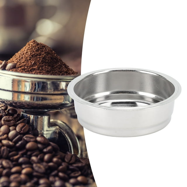 Stainless Steel Coffee Filter Basket,Efficient Design Reusable Coffee Filters Basket Easy to Clean and Maintain Portafilter Filter Basket for Coffee Machine