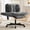 Grey, variant on Hforesty Cross Legged Office Chair, Inflatable Flip-up Back & Wide Seat, 5-Position Armrests & Footrest, Desk Chair for Home Office, Black