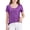 1-Purple382, variant on WOYY Little Girls Glitter Sequin Party T-Shirt Short Sleeve Round Neck Blouse, Sizes 6-7