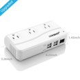 thumbnail image 3 of BESTEK 200W Car Power Inverter DC 12V to 110V AC Inverter with 4.2A 4-Port USB Car Adapter, ETL Listed, 3 of 8