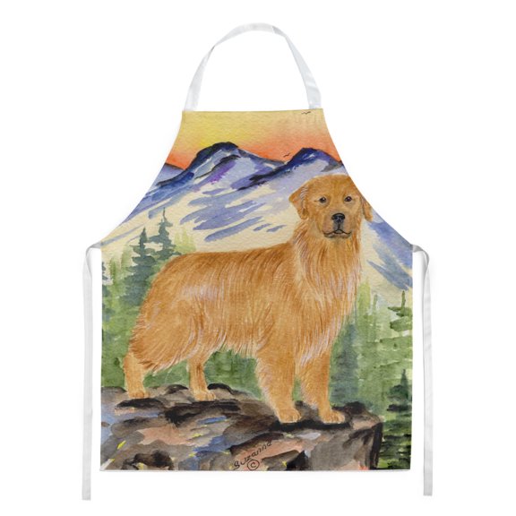 Carolines Treasures SS8163APRON Golden Retriever Apron Large multicolor