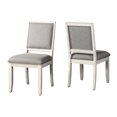 thumbnail image 4 of White 7-piece dining set, gray marble with unique hue, side stretchers - enhances table stability, 4 of 7