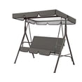 thumbnail image 3 of Funda para silla de columpio para jardín al aire libre, patio, silla de columpio, asiento y cubierta superior, toldo para sombrilla, gris kenally  HA005105-12, 3 of 6