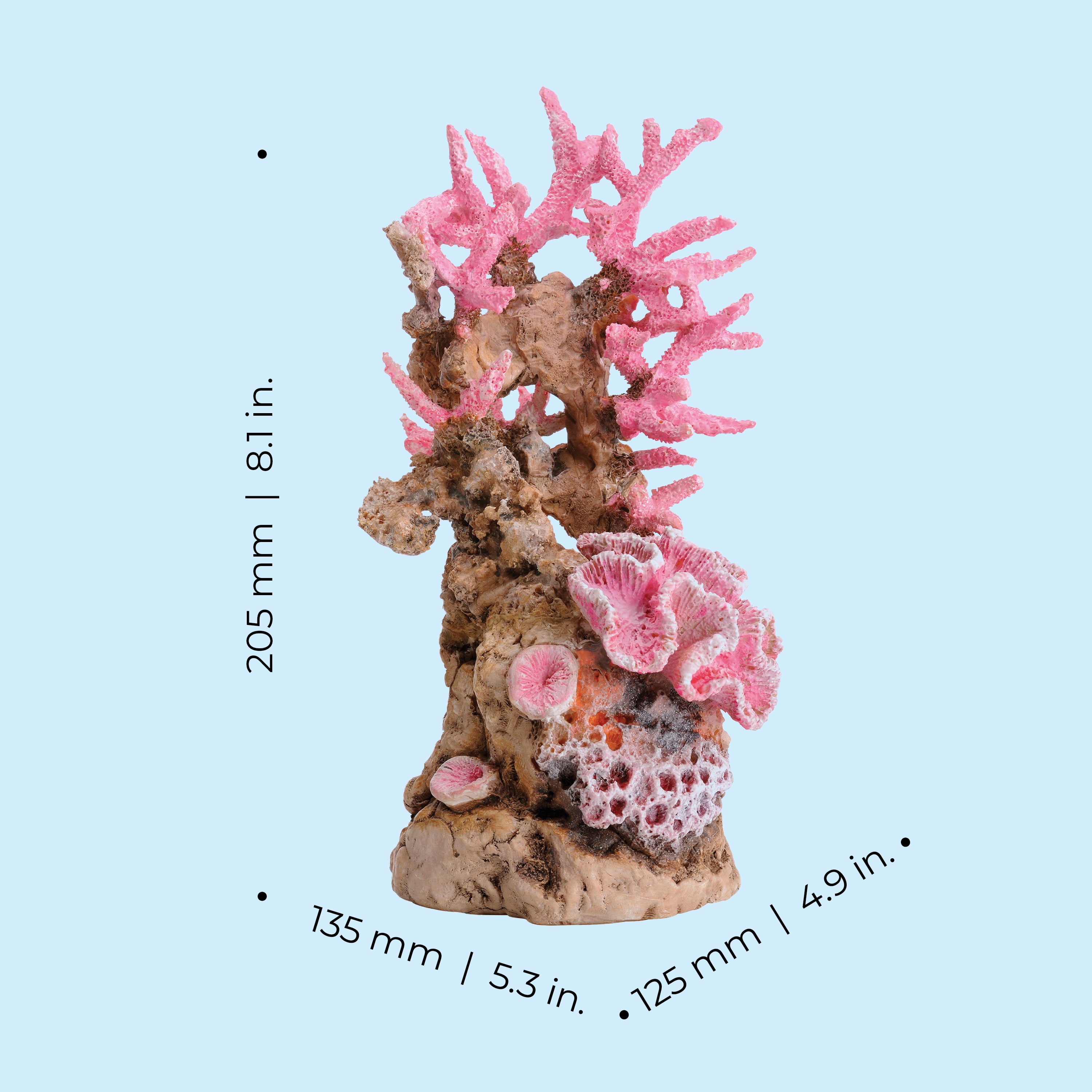 biOrb Pink Reef Aquarium Sculpture - Aquarium Decor
