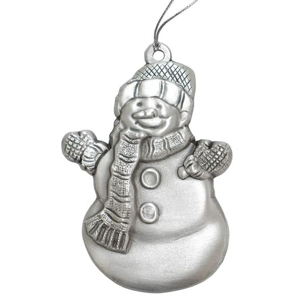 Indiana Metal Craft Snowman Pewter Christmas Tree Xmas Decoration Ornament Made in USA