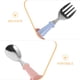 thumbnail image 3 of 2 juegos de vajilla para niños, cuchara, tenedor de acero inoxidable con asas de plástico, utensilios para niños pequeños, cucharas, tenedores con cajas de almacenamiento, 3 of 5