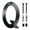 Q, variant on Modern Floating House Number Creatives Digital House Number Acrylic Full(K)