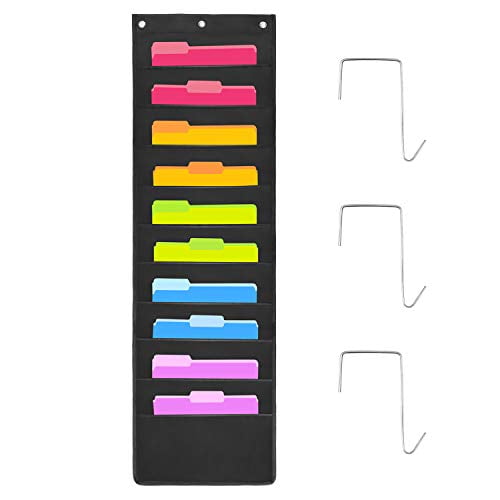 Hanging File Pockets 10 File Pockets Office & School Supplies Classroom Supplies Office Organization File Organizer Small Supplies Paper Organizer Document Organizer
