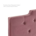 thumbnail image 5 of Modway Juliet Tufted Twin Performance Velvet Headboard in Dusty Rose, 5 of 8