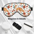 thumbnail image 3 of Uemuo Foxes and Floral Harmony Pattern Sleep Eye Mask - Light Blocking Sleep Mask Blocking Out Light Perfectly, Soft and Comfortable Night Eye Mask, Eye Blinder, 3 of 7