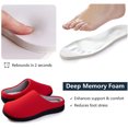 thumbnail image 3 of RockDove Women's Diamond Stitch Memory Foam House Slipper, 3 of 7