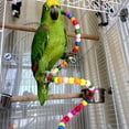 thumbnail image 5 of Cheers.US Parrot Bites Toy Fuuny Wear-resistant Spiral Ladder Wood Beads Bird Swing for Home,Suitable for Parrot or Other Small and Medium-Sized Birds, 5 of 9