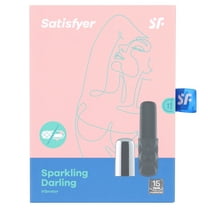 Satisfyer Sparkling Darling Bullet Vibrator - Travel-Size Clitoral Stimulator, Personal Massager with Cap - Portable, Soft Silicone, Waterproof, Rechargeable (Chrome)