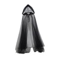 thumbnail image 4 of Capa con capucha de Halloween para disfraz de cosplay de Halloween para fiesta temática para mujeres y hombres 130 centímetros, 4 of 8