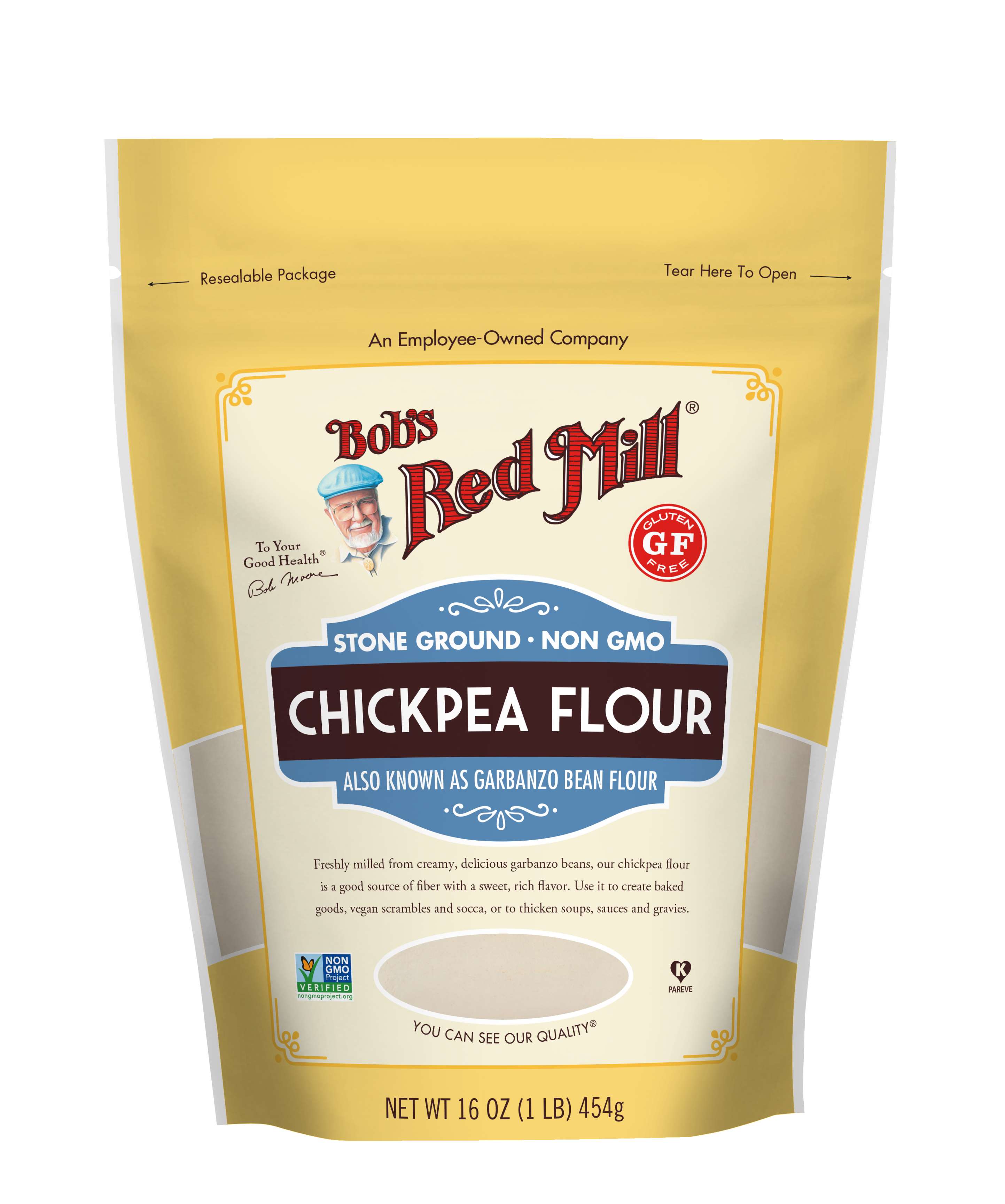 Bob's Red Mill Chickpea Flour 16 oz Pouch (Case of 4)