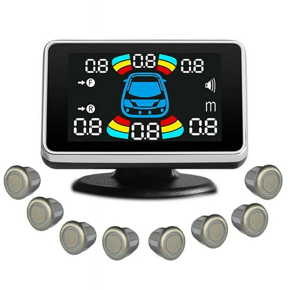 8 Parking Sensor Parktronic Car Automobile Reversing Radar Electronics Rear Auto Detector Backing Assistance Buzzer B