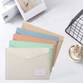 thumbnail image 6 of 5 Pack Envelopes Document Folders with Snap Closure,Plastic Envelopes Folder File Folder for School Home Work Office Organization, 6 of 6