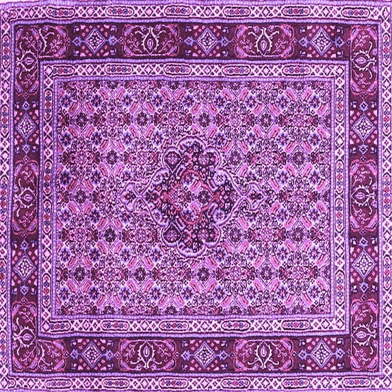 Ahgly Company Indoor Square Persian Purple Traditional Area Rugs, 5' Square
