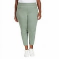 thumbnail image 3 of Gloria Vanderbilt Ladies' Slim Fit Mid Rise Pull On Pants, Green 4, 3 of 5