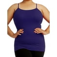 thumbnail image 1 of Women's Cotton Plus Size Camisole Tank Top - Purple - 3X-Large, 1 of 1