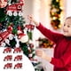 thumbnail image 3 of Adornos Navideos Pintados a Mano, Decoracin De Rbol De Cristal, Estilo Artesanal, Para Fiestas En Casa, Uso Interior Y Exterior, Detalles En Rojo Y Dorado, Decoracin Festiva Para El, Ukhbmc, 3 of 8