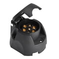 thumbnail image 2 of Waterproof 12V 7 Pin Round Socket Cable Connector for European Truck Trailer Light  Display, 2 of 8