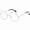 Rose gold, variant on Round Glasses Classicb Retro Circle Eyeglasses Metal Frame Clear Lens Accessories Non-Prescription For Men Women Black