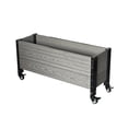 thumbnail image 2 of Everbloom 36" x 12" x 17" Gray and Black Wood, Plastic and Steel Planter Box, 2 of 8
