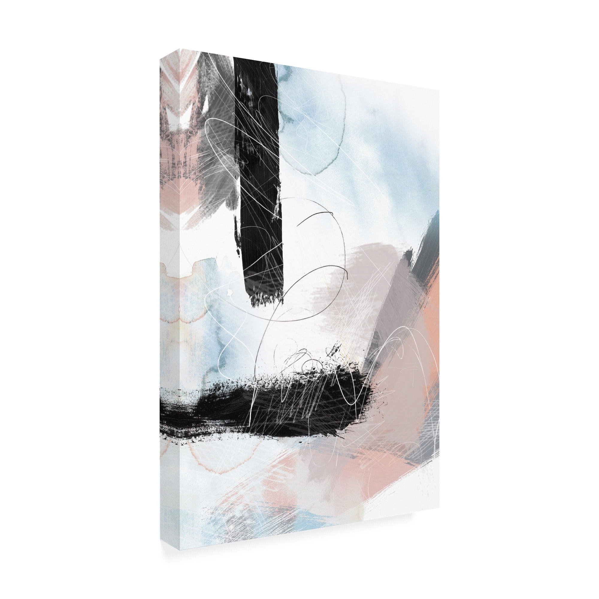 Trademark Fine Art 'Abstract Blush No. 1' Canvas Art by Louis Duncan-He