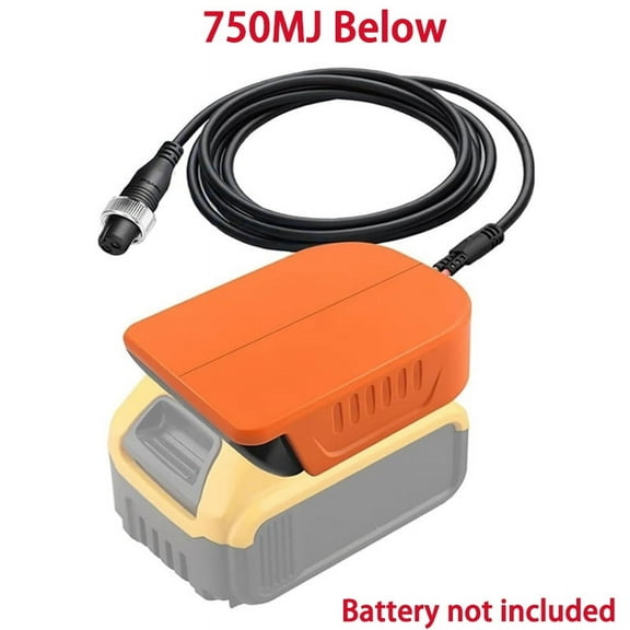 Fishing Reel Adapter for Dewalt 20V 18V Li-ion Battery Convert to Charger for Daiwa Tanacom 750 Seaborg 500MJ Leobritz