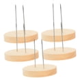 thumbnail image 4 of OULII 5Pcs Minimalist Doll Stand Wooden Light Yellow Support Craft Lovers, 4 of 8